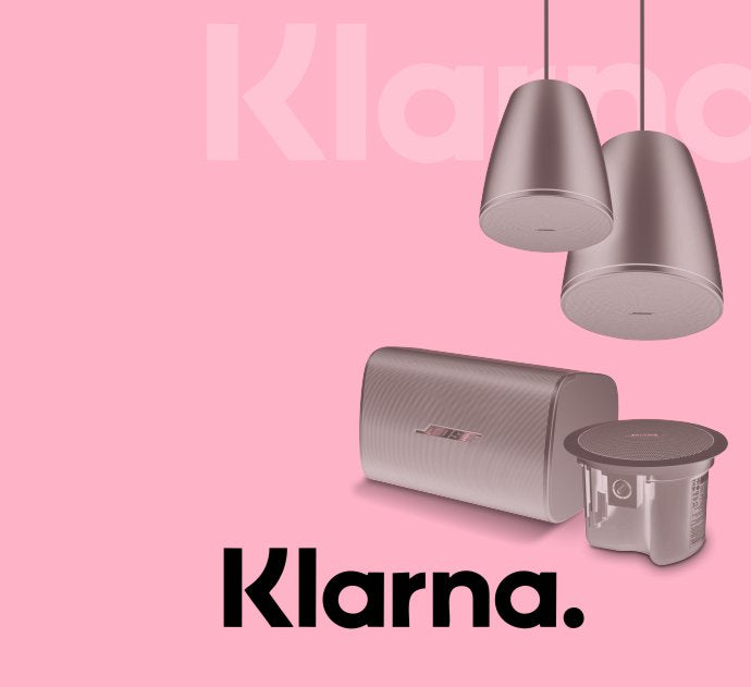 Klarna Pay in three now at Audio Volt