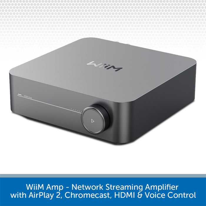 WiiM Amp Network Streaming Amplifier + 4.1 Ceiling Speaker & Sub Kit