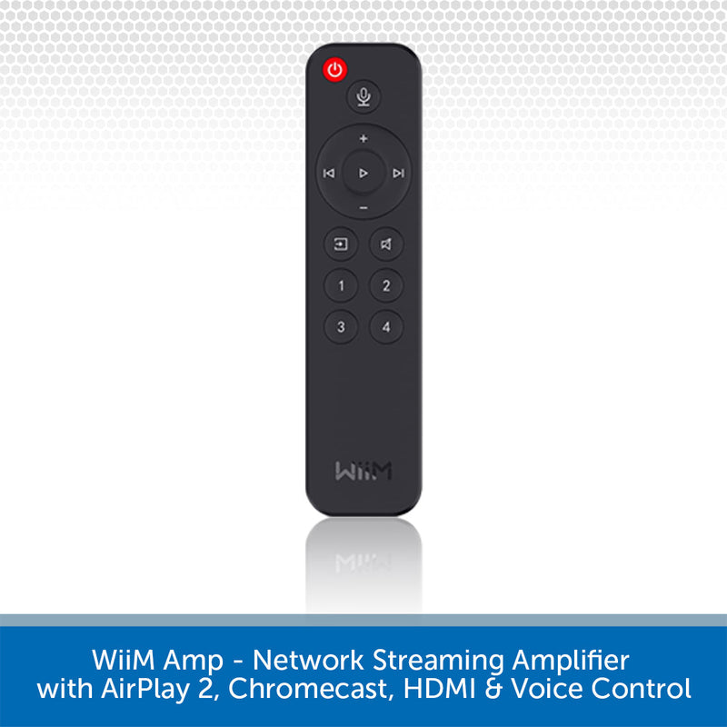 WiiM Amp - Network Streaming Amplifier with AirPlay 2, Chromecast, HDMI & Voice Control