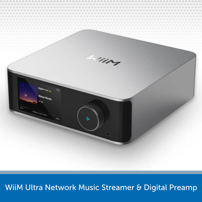 WiiM Ultra Network Music Streamer & Digital Preamp on a white background
