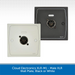 Cloud Electronics XLR-M1 - Male XLR Wall Plate, Black or White