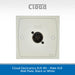 Cloud Electronics XLR-M1 - Male XLR Wall Plate, Black or White