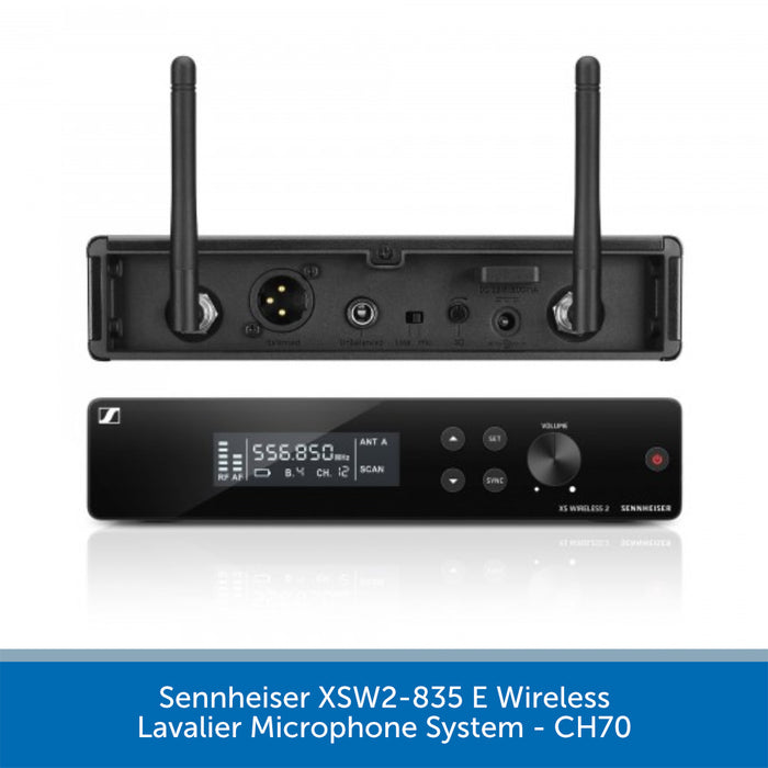 Xsw2 Rack Sennheiser XSW2-835 Wireless Handheld Microphone - CH70 | Audio Volt