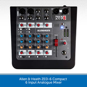 Allen & Heath ZED-6 Compact 6 Input Analogue Mixer