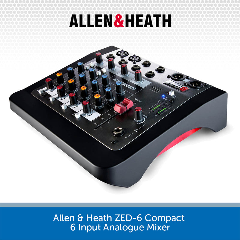 Allen & Heath ZED-6 Compact 6 Input Analogue Mixer
