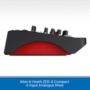 Allen & Heath ZED-6 Compact 6 Input Analogue Mixer