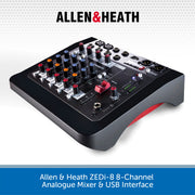 Allen & Heath ZEDi-8 8-Channel Analogue Mixer & USB Interface