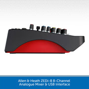 Allen & Heath ZEDi-8 8-Channel Analogue Mixer & USB Interface