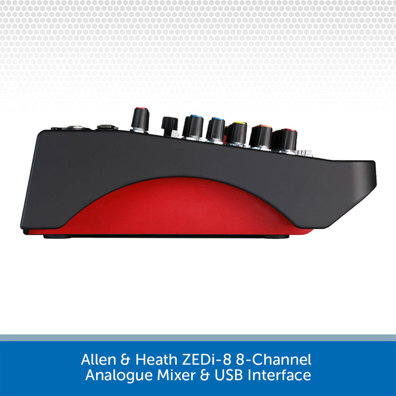 Allen & Heath ZEDi-8 8-Channel Analogue Mixer & USB Interface