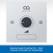 Optimal Audio ZonePad VL1 wall volume controller on a white background