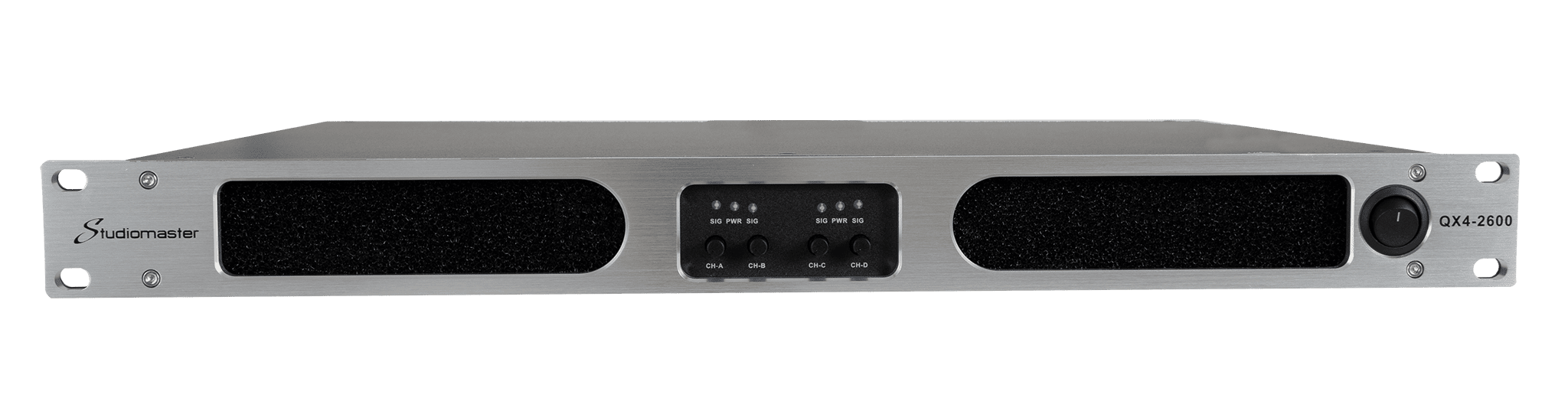 Studiomaster QX4-6000 4-Channel 1U Digital Power Amplifier (4 x 2550W @ 4 Ohms)
