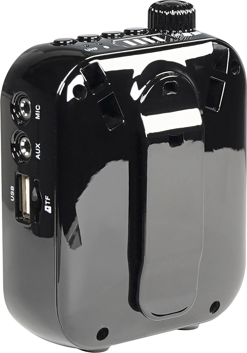E-Audio 15W Portable Waistband Voice Amplifier with Bluetooth & Wireless Headset Microphone
