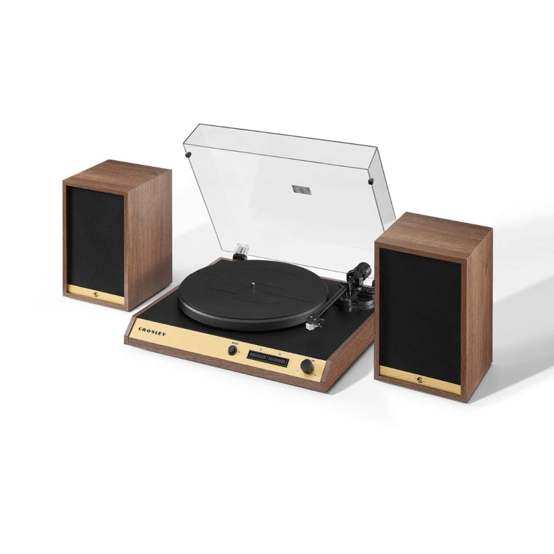 Crosley C72 Record Player with Bluetooth Speakers - Walnut