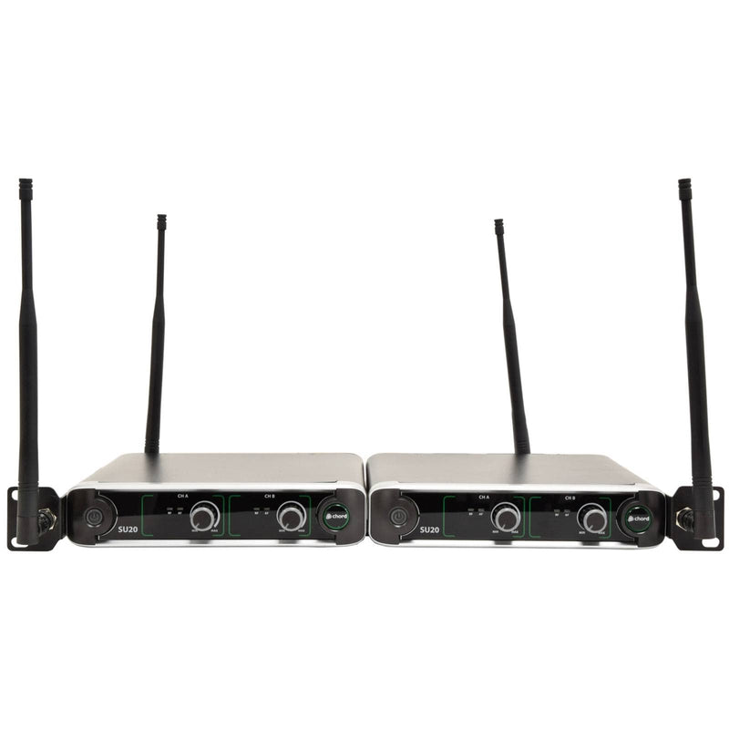 Chord SU20-H-RG Dual UHF Handheld Wireless Microphone System (863.42 + 864.3MHz)