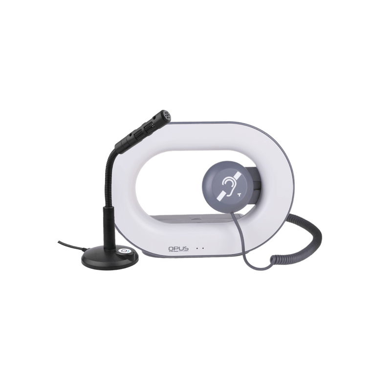 Opus Technologies eLoop+ Portable Hearing Loop Kit with Gooseneck Microphone & Earphone