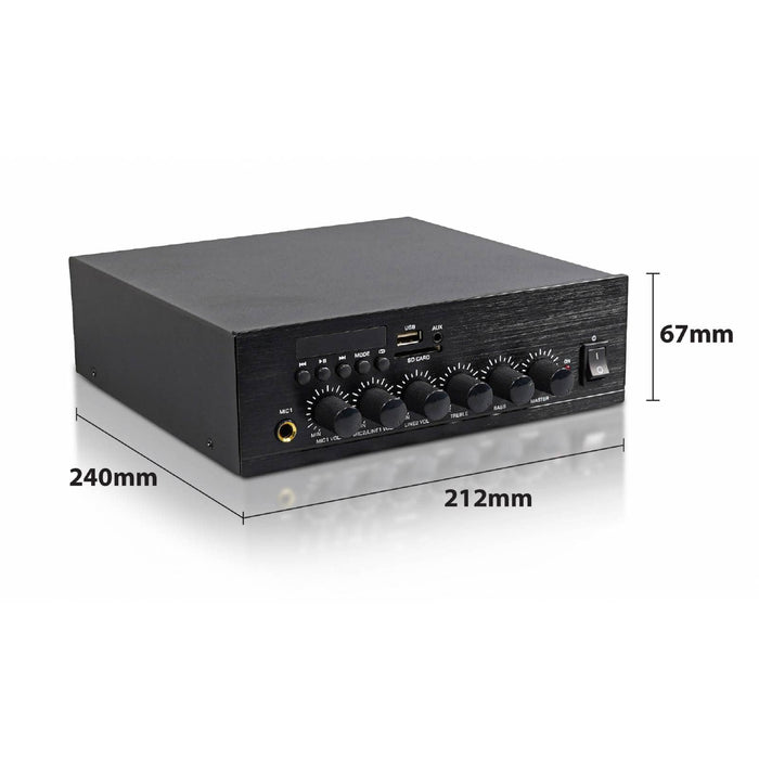 Eagle P649BC, 2 x 30W Compact Bluetooth Stereo Amplifier, 12V or 230Vac