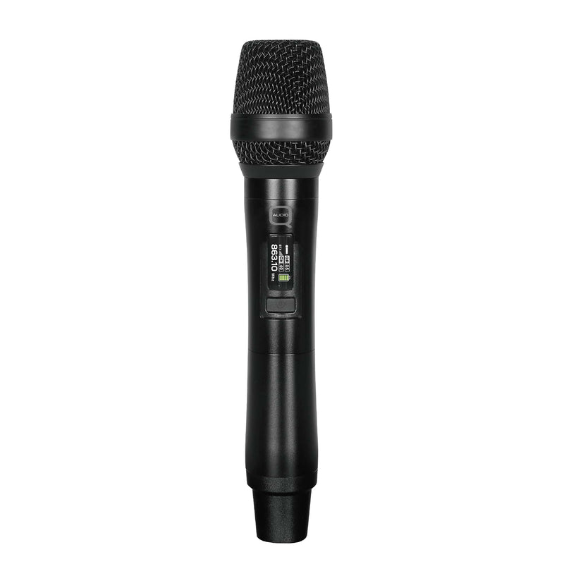 Q-Audio QWM 1960 HH V3 Dual Channel UHF True Diversity Wireless Handheld Microphone System