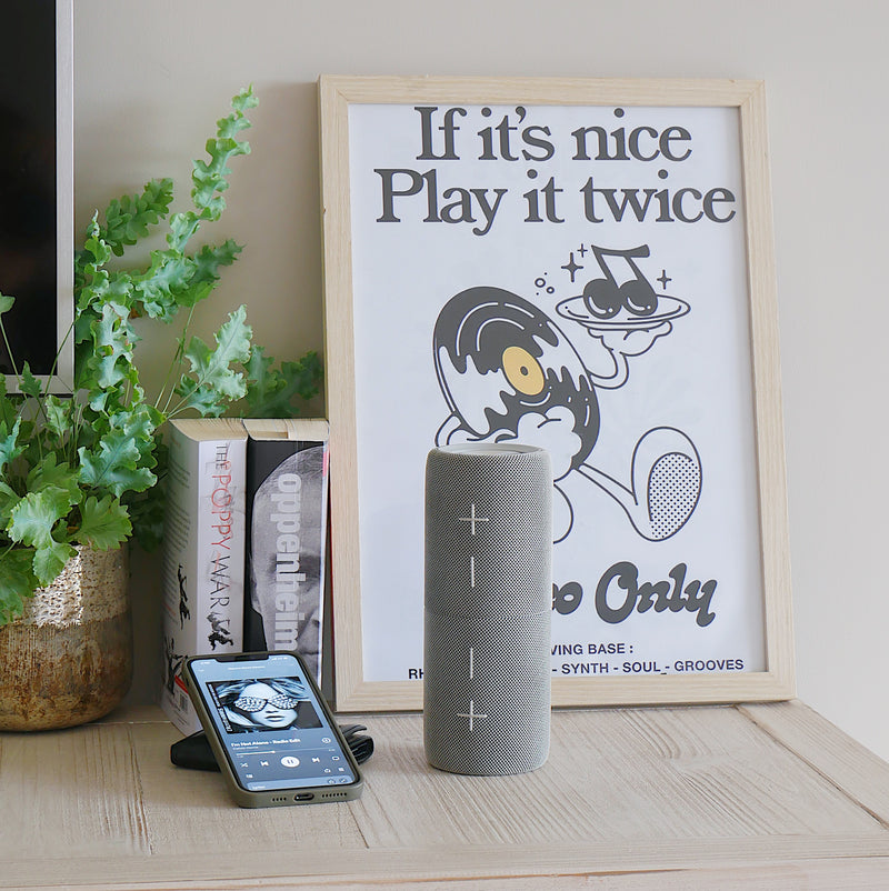 Steepletone SPLIT Rechargeable Bluetooth Speaker (Black or Grey)