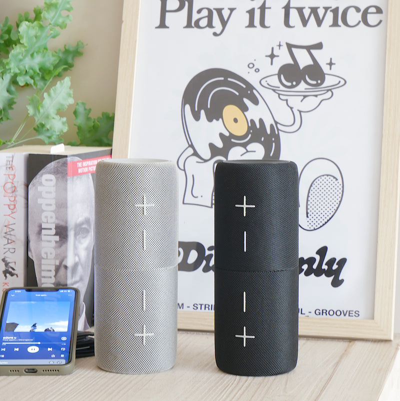 Steepletone SPLIT Rechargeable Bluetooth Speaker (Black or Grey)