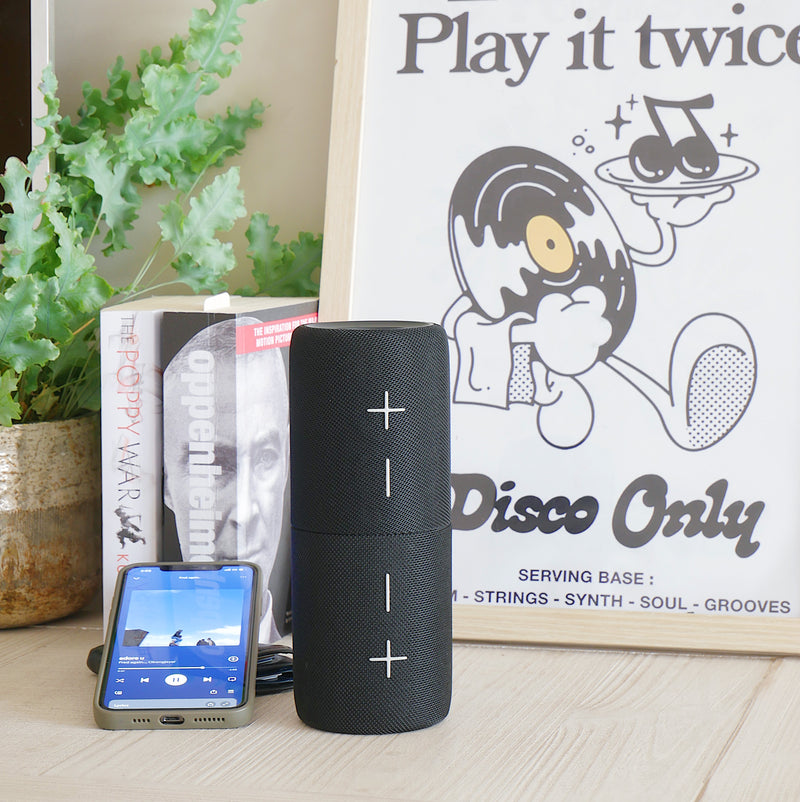Steepletone SPLIT Rechargeable Bluetooth Speaker (Black or Grey)