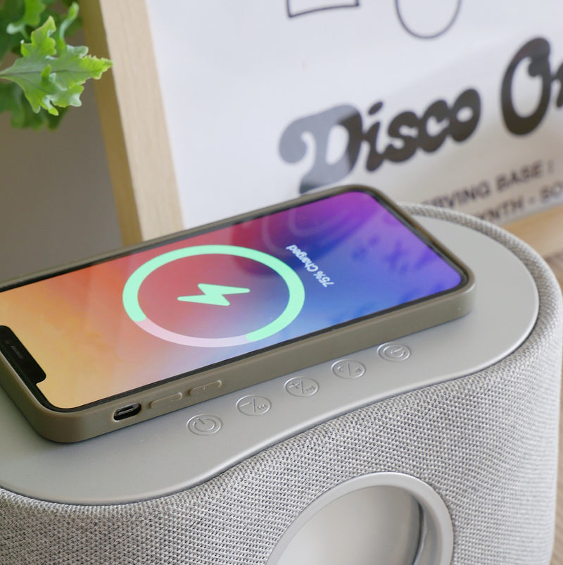 Steepletone Magna Sound – Bluetooth Speaker with Magnetic Fluid Display & Wireless Phone Charging