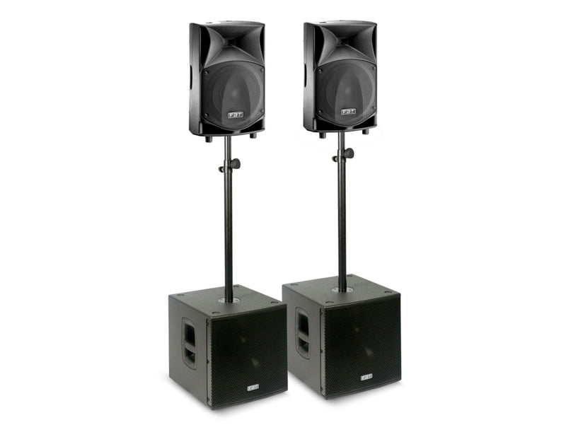 FBT JMaxX 1000 Active 10" PA Speaker & 12" Subwoofer Package - 3200W RMS
