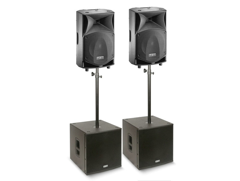 FBT JMaxX 2000 Active 12" PA Speaker & 15" Subwoofer Package - 3200W RMS
