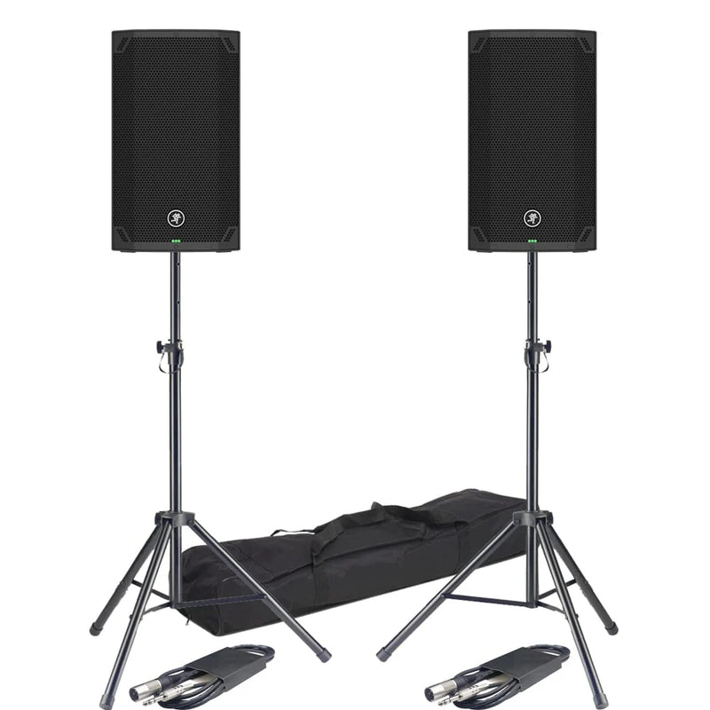 Mackie Thump 12 V4 Active Bluetooth PA Speakers With Stands & Cables