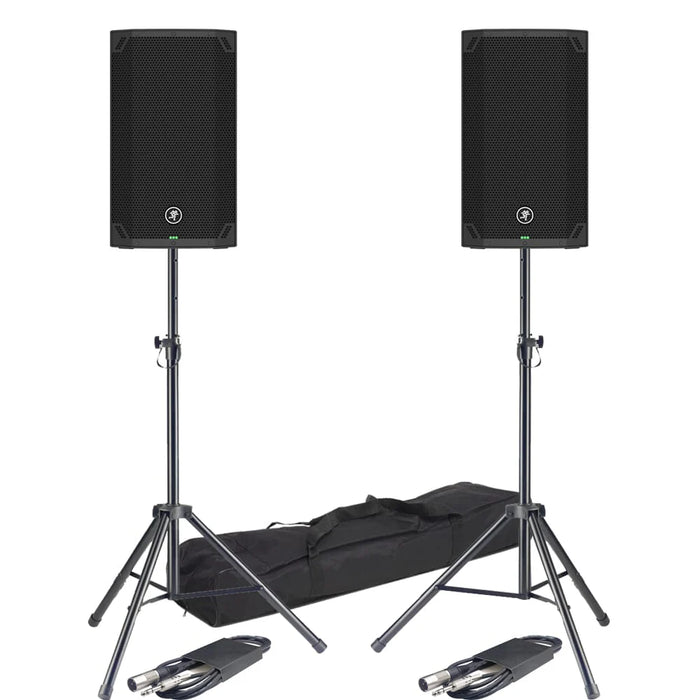 Mackie Thump 12 V4 Active Bluetooth PA Speakers With Stands & Cables