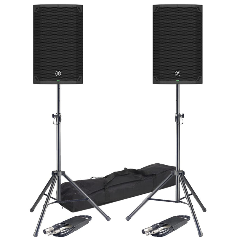 Mackie Thump 15 V4 Active Bluetooth PA Speakers With Stands & Cables
