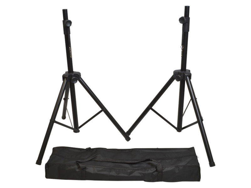 Ultimax UTX 325 Professional Aluminium Speaker Stands with Carry Bag (Pair) - Black or White