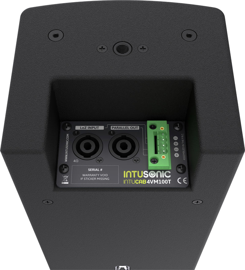 Intusonic IntuCab 4VM100T 2-Way Full-Range Column Array Speaker (Black or White)