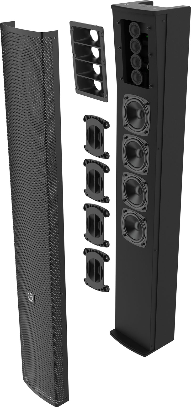 Intusonic IntuCab 4VM100T 2-Way Full-Range Column Array Speaker (Black or White)