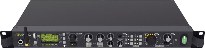 Intusonic IntuWorx PAA42+ Rackmount Preamp Media Player with Bluetooth, FM & DAB