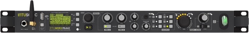 Intusonic IntuWorx PAA42+ Rackmount Preamp Media Player with Bluetooth, FM & DAB