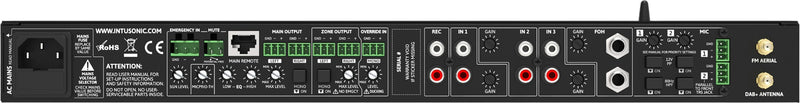 Intusonic IntuWorx PAA42+ Rackmount Preamp Media Player with Bluetooth, FM & DAB
