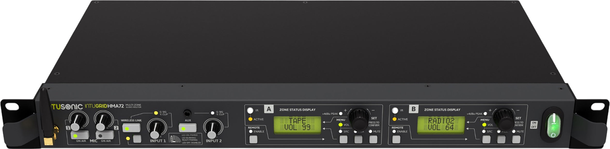 Intusonic IntuGrid HMA72 2-Zone Audio Matrix/Router | Audio Volt