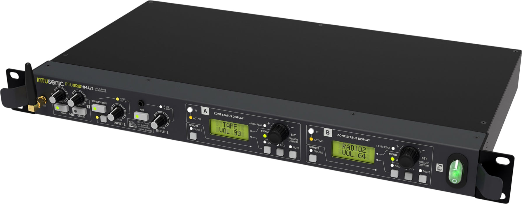 Intusonic IntuGrid HMA72 2-Zone Audio Matrix/Router | Audio Volt