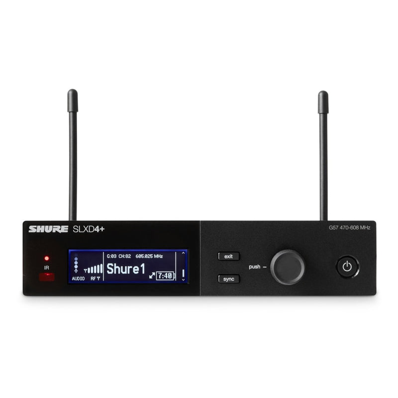 Shure SLXD14+ Wireless Bodypack System with WA305 Instrument Cable – CH38/CH70