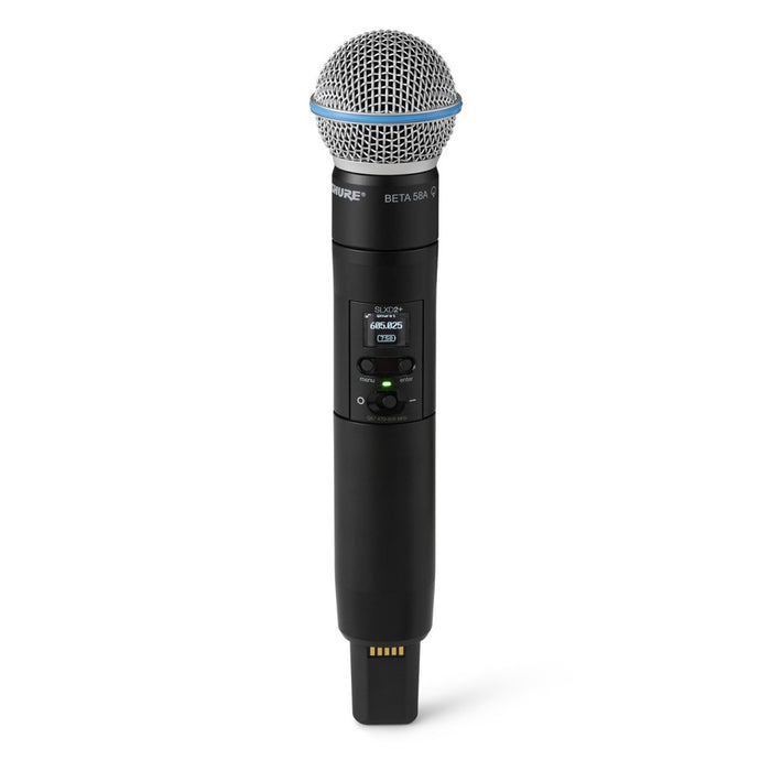Shure SLXD24D+/B58 Dual Wireless Handheld System with Beta 58A Microphones – CH38/CH70