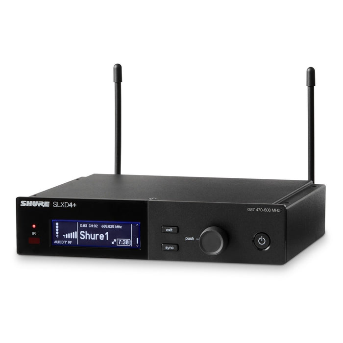 Shure SLXD14+ Wireless Bodypack System with WA305 Instrument Cable – CH38/CH70