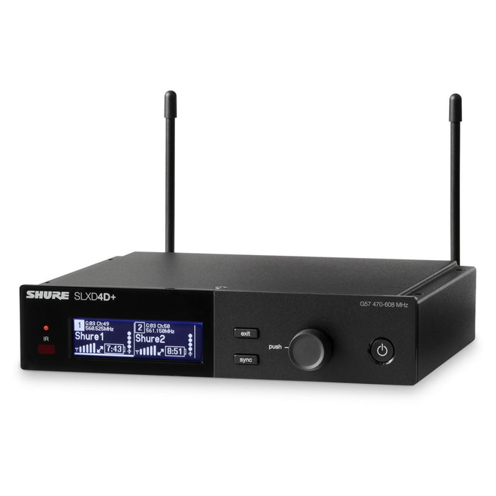 Shure SLXD24D+/58 Dual Wireless Handheld System with SM58 Microphones – CH38/CH70