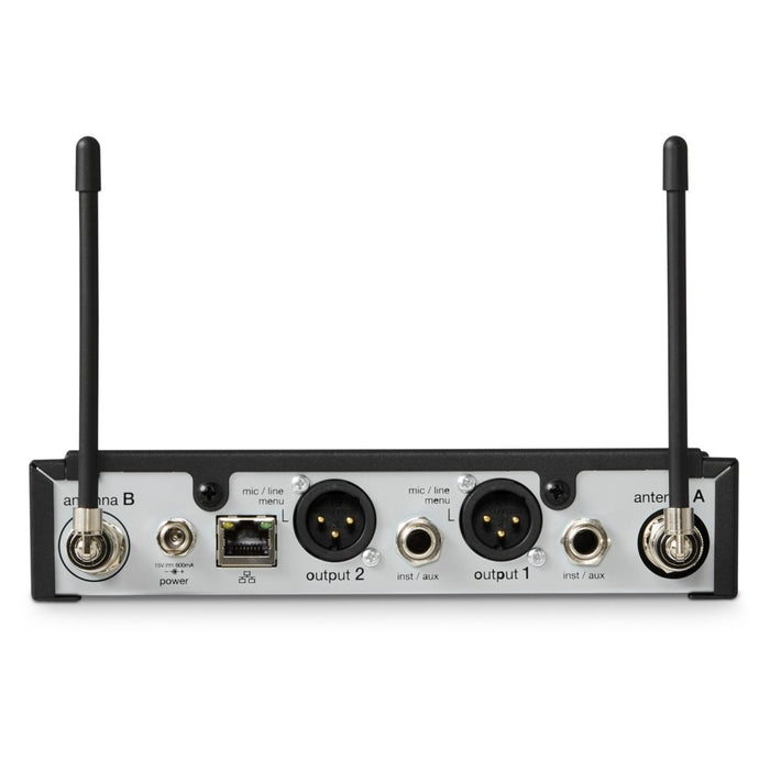 Shure SLXD14D+ Dual Wireless Bodypack System with WA305 Instrument Cables – CH38/CH70