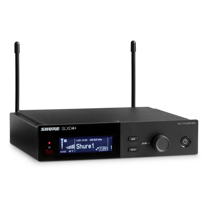 Shure SLXD14+ Wireless Bodypack System with WA305 Instrument Cable – CH38/CH70