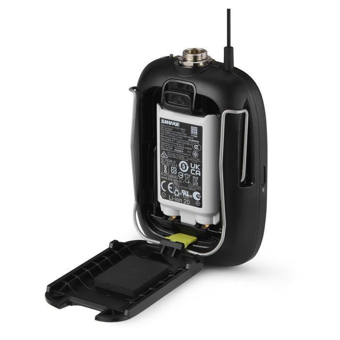 Shure SLXD14+ Wireless Bodypack System with WA305 Instrument Cable – CH38/CH70