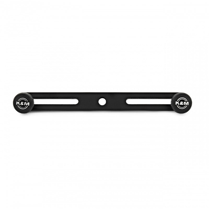 K&M 23550 Adjustable Stereo Microphone Bar - Black