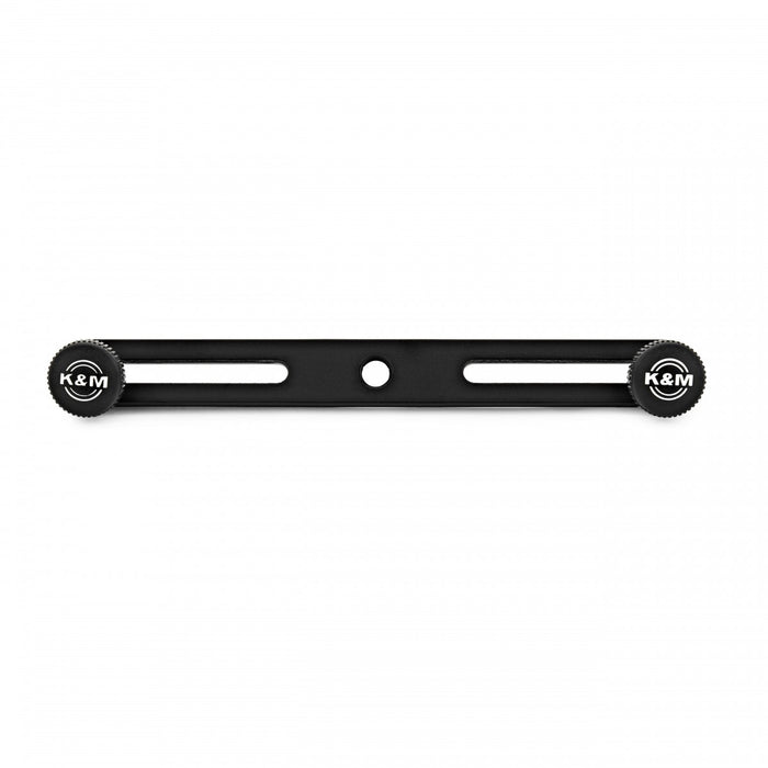 K&M 23550 Adjustable Stereo Microphone Bar - Black