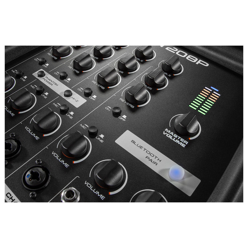 JBL EON208P 8" Portable PA System with 8-Channel Bluetooth Mixer & AKG Mic