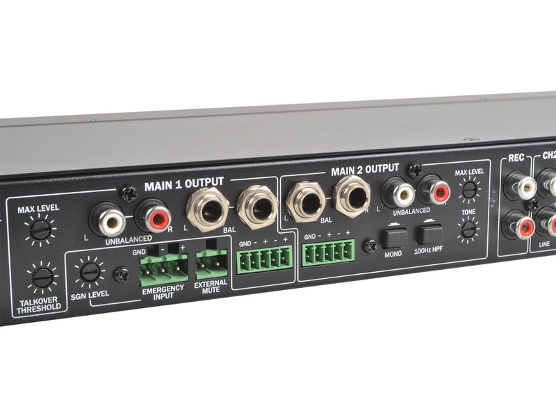 Q-Audio QMEDIAMIX52 5-Channel Mic/Line Audio Mixer With Bluetooth, MP3, FM Radio