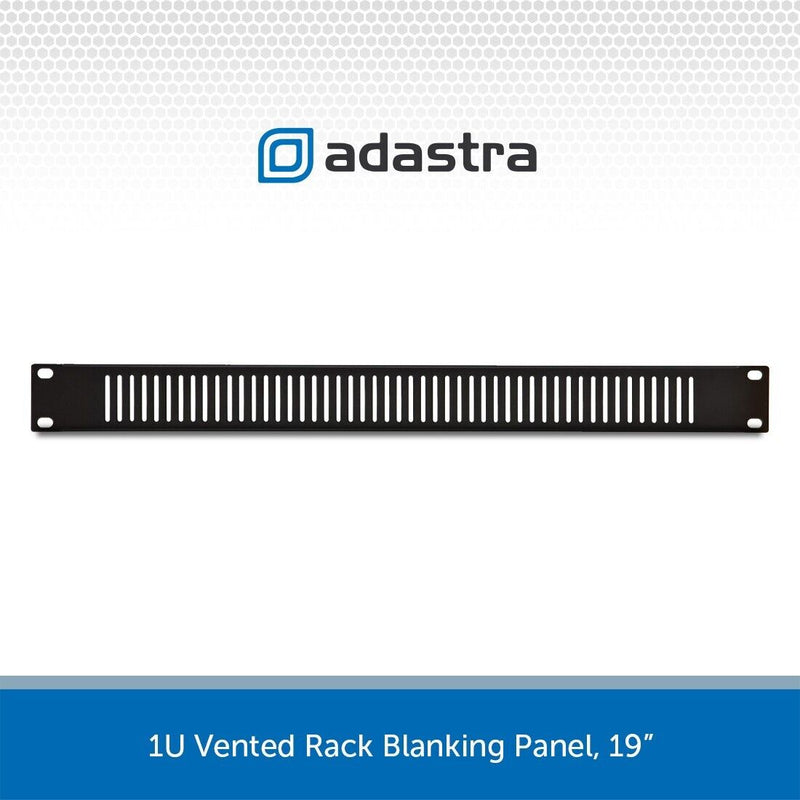 Adastra 1U 19" Vented Blanking Panel Rackmount Plate